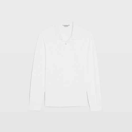 클럽모나코 Long Sleeve Clean Pique Polo