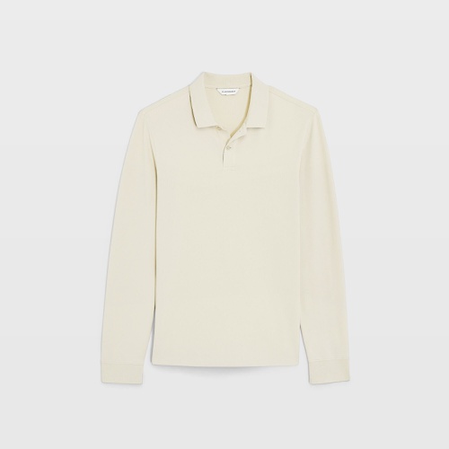 클럽모나코 Long Sleeve Clean Pique Polo