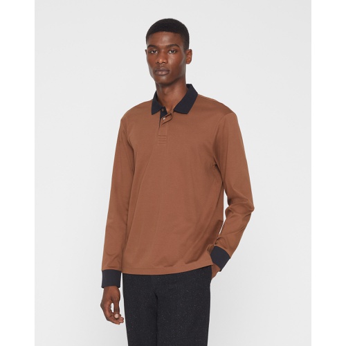 클럽모나코 Refined Long-Sleeve Polo