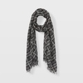 Plaid Lightweight Oversized Scarf