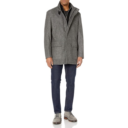 콜한 Cole Haan Mens Italian Twill Carcoat Jacket