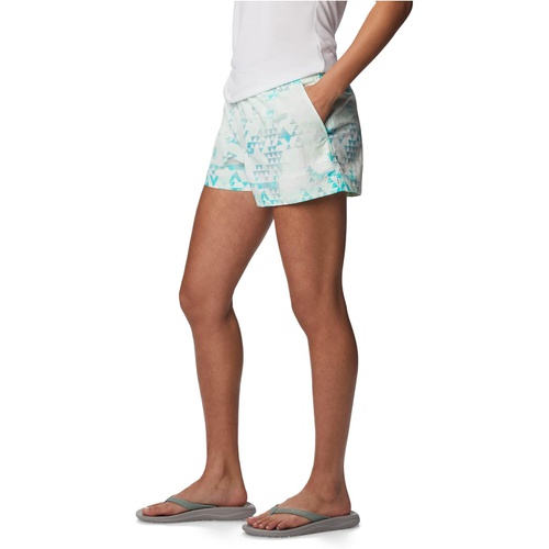 콜롬비아 Womens Columbia Sandy River II 3 Printed Shorts