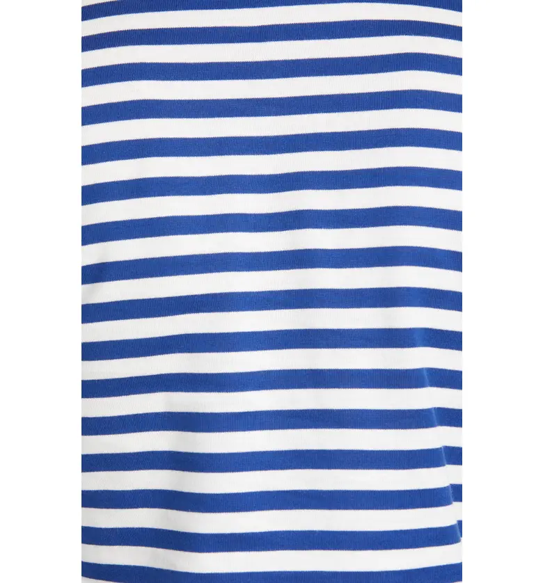 꼼데가르송 Comme des Garcons PLAY Cotton Tee_NAVY/ WHITE