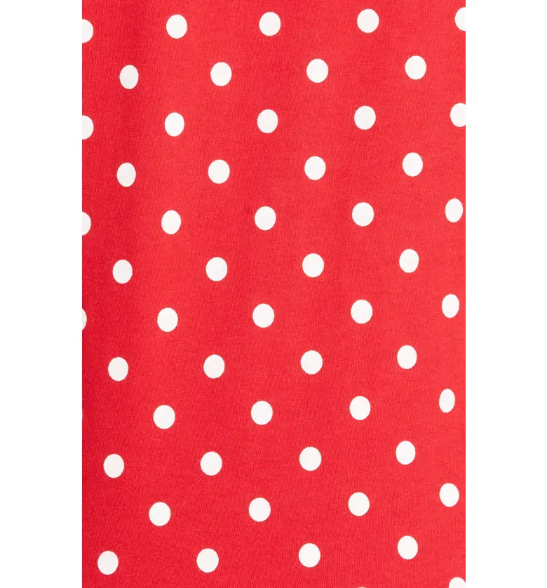 꼼데가르송 Comme des Garcons PLAY Polka Dot Cotton T-Shirt_RED/ WHITE