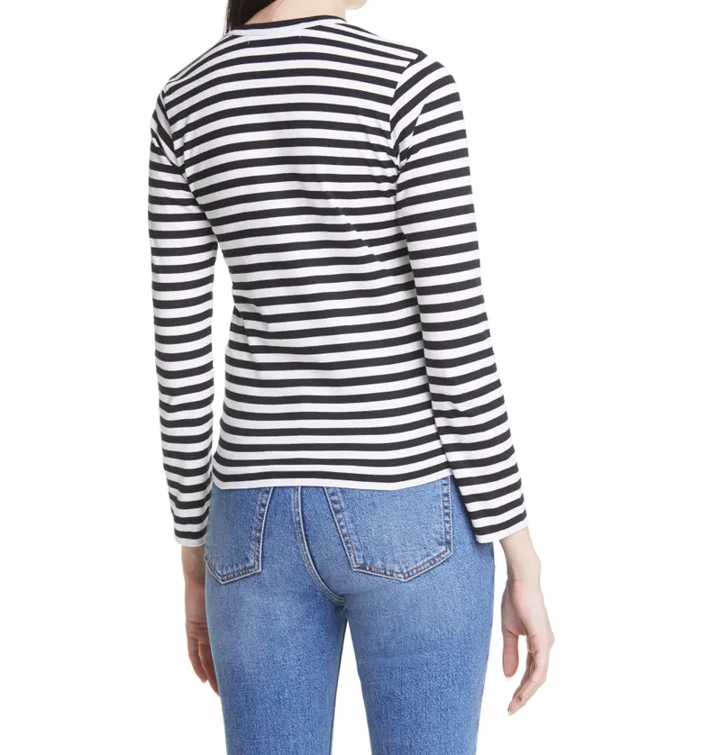 꼼데가르송 Comme des Garcons PLAY Cotton T-Shirt_BLACK