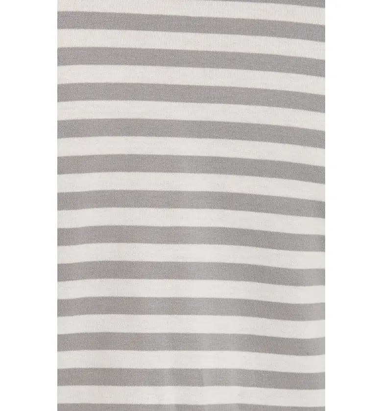 꼼데가르송 Comme des Garcons PLAY Stripe Long Sleeve T-Shirt_Grey