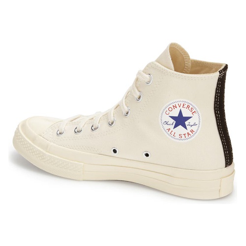 꼼데가르송 Comme des Garcons PLAY x Converse Chuck Taylor - Hidden Heart High Top Sneaker_WHITE CANVAS
