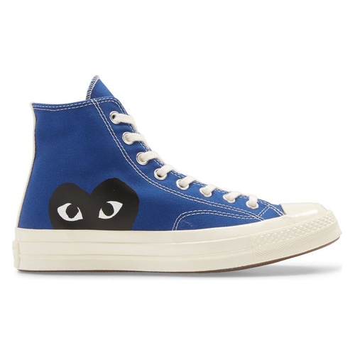 꼼데가르송 Comme des Garcons PLAY x Converse Chuck Taylor - Hidden Heart High Top Sneaker_BLUE