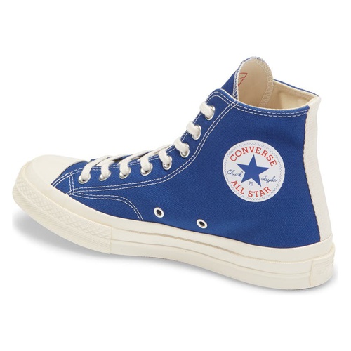 꼼데가르송 Comme des Garcons PLAY x Converse Chuck Taylor - Hidden Heart High Top Sneaker_BLUE
