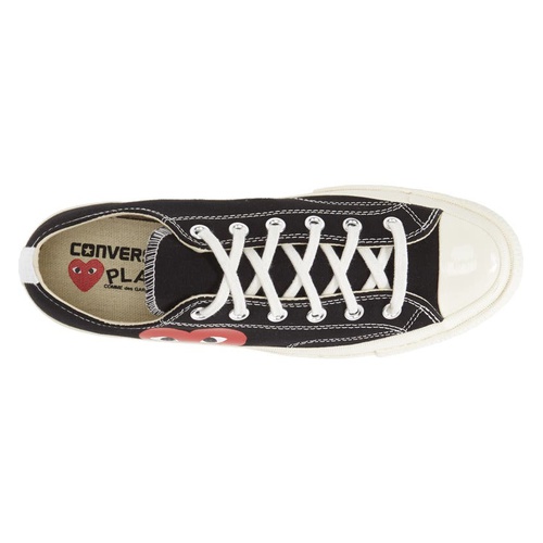 꼼데가르송 Comme des Garcons PLAY x Converse Chuck Taylor Hidden Heart Low Top Sneaker_BLACK