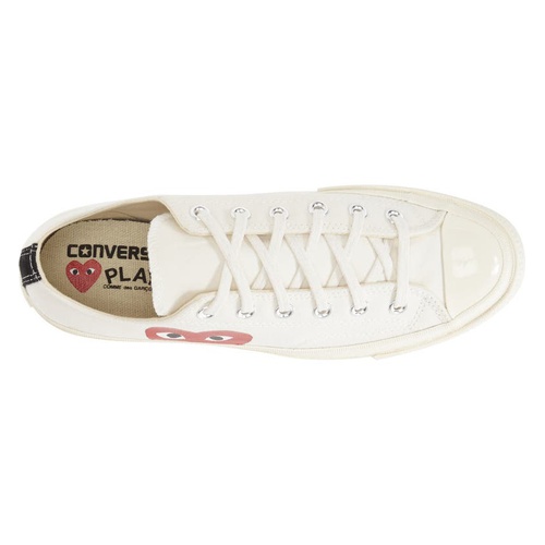 꼼데가르송 Comme des Garcons PLAY x Converse Chuck Taylor Low Top Sneaker_WHITE