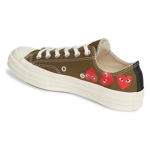 꼼데가르송 Comme des Garcons PLAY x Converse Chuck Taylor Low Top Sneaker_KHAKI