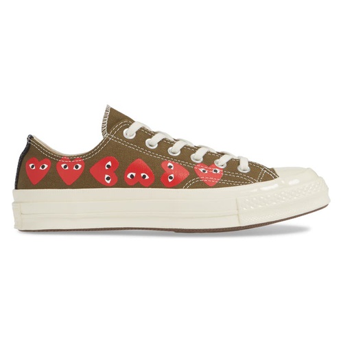꼼데가르송 Comme des Garcons PLAY x Converse Chuck Taylor Low Top Sneaker_KHAKI