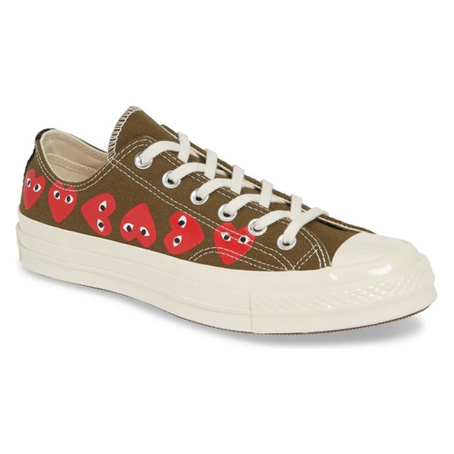 꼼데가르송 Comme des Garcons PLAY x Converse Chuck Taylor Low Top Sneaker_KHAKI