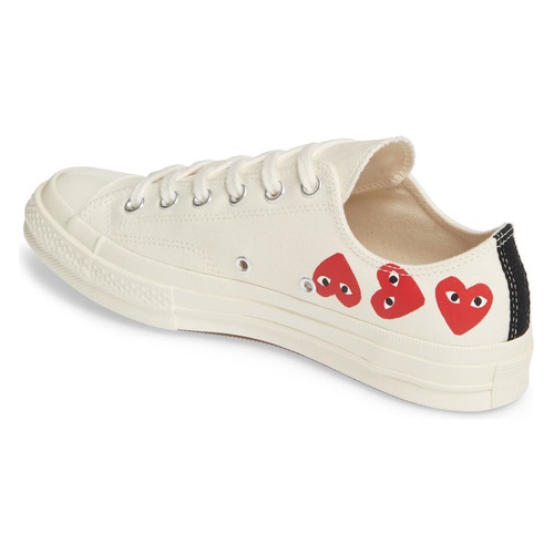 꼼데가르송 Comme des Garcons PLAY x Converse Chuck Taylor Low Top Sneaker_OFF WHITE