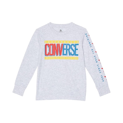 컨버스 Converse Kids Collegiate Mix Up Long Sleeve Tee (Little Kids)