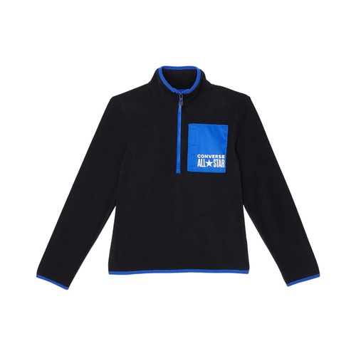 컨버스 Converse Kids All Star Polar Fleece 1/2 Zip Pullover (Big Kids)