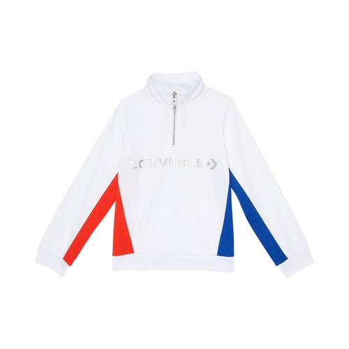 컨버스 Converse Kids Color-Block 1/4 Zip (Big Kids)