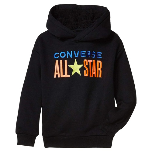 컨버스 Converse Kids All Star Sherpa Hood Pullover Hoodie (Little Kids)