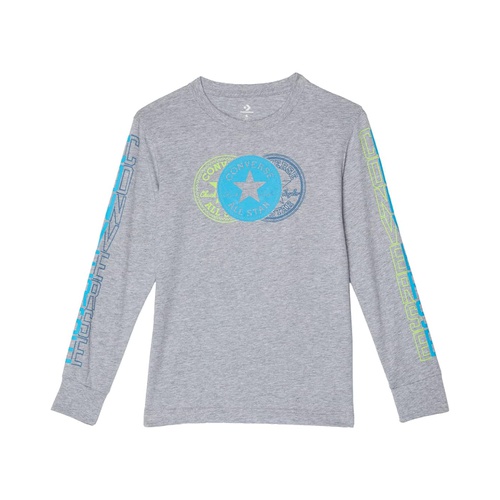 컨버스 Converse Kids Collegiate Veritcal Long Sleeve Tee (Big Kids)