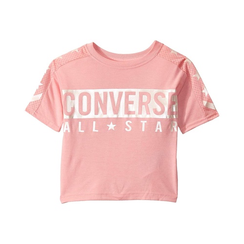 컨버스 Converse Kids Short Sleeve Mesh-Panel All Star Logo Graphic T-Shirt (Little Kids)