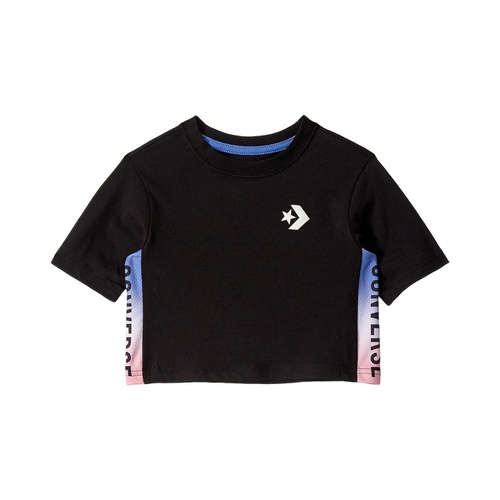 컨버스 Converse Kids Short Sleeve Gradient Logo Trim T-Shirt (Little Kids)