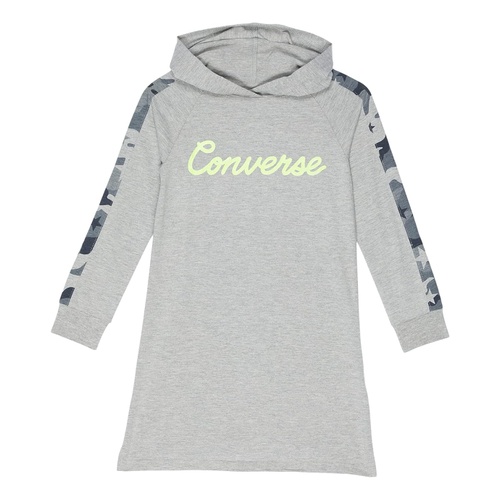 컨버스 Converse Kids Camo Inset Hoodie Dress (Big Kids)