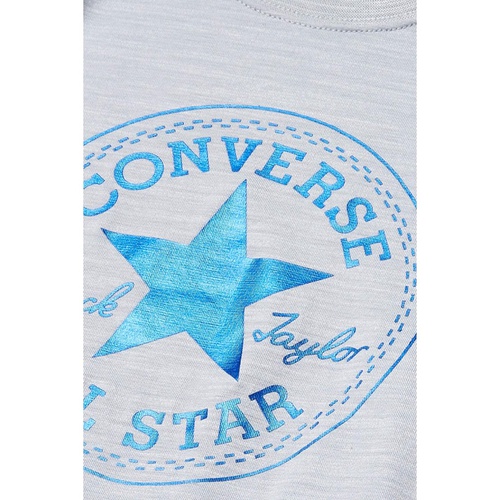컨버스 Converse Kids Foil Chuck Patch Long Sleeve Graphic T-Shirt (Little Kids)