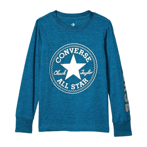 컨버스 Converse Kids Foil Chuck Patch Long Sleeve Graphic T-Shirt (Little Kids)