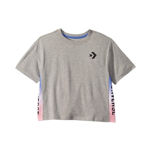 컨버스 Converse Kids Short Sleeve Gradient Logo Trim T-Shirt (Big Kids)