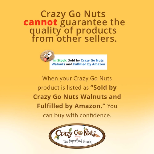  Crazy Go Nuts Walnuts - Coconut, 4.5 oz (3-Pack) - Healthy Snacks, Vegan, Gluten Free, Superfood - Natural, Non-GMO, ALA, Omega 3 Fatty Acids, Good Fats, and Antioxidants