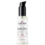Cremo Clear Sunscreen for Face, Hairline & Scalp with SPF 30, 2 Fl Oz