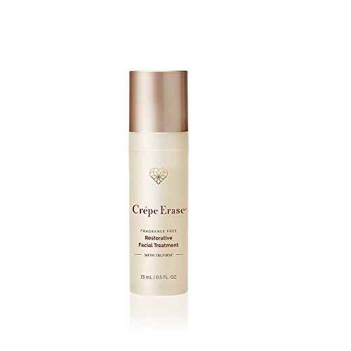  Crepe Erase Advanced Restorative Facial Treatment with Trufirm Complex, Introductory Size Fragrance Free, 0.5 Fl Oz