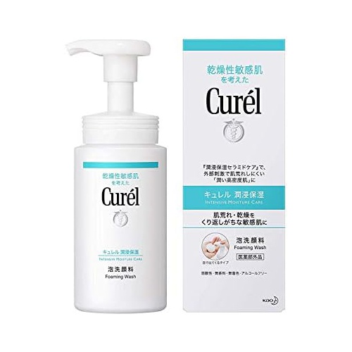  New! Curel INTENSIVE MOISTURE CARE Foaming Wash -150ml.