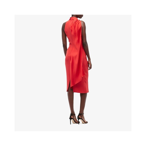  Cushnie Sleeveless Pencil Dress with Scarf Detail Around 3