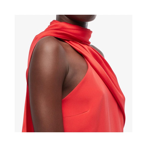  Cushnie Sleeveless Pencil Dress with Scarf Detail Around 3