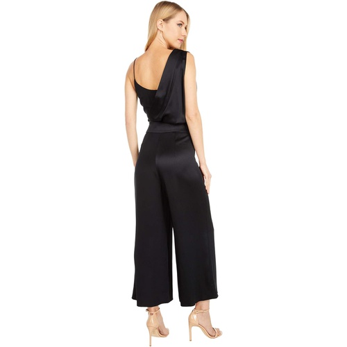  Cushnie Sleeveless Cropped Wide Leg Jumpsuit with Drape