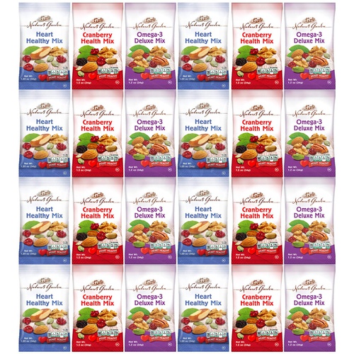  Custom Varietea Healthy Premium Assorted Nuts and Fruits Snack Mix Sampler Variety Pack, Good for the Heart by Variety Fun (Care Package 48 Count)