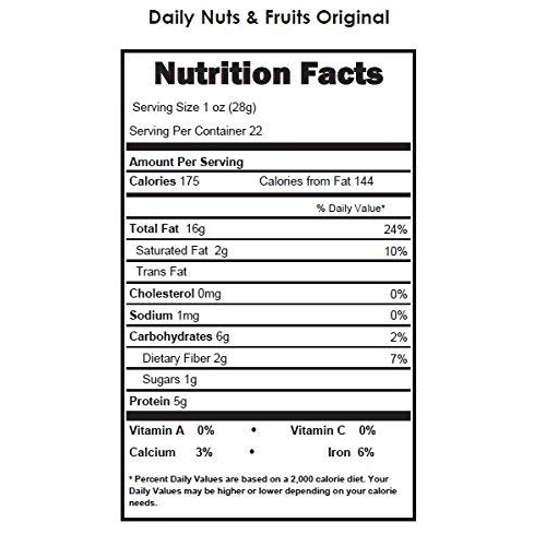  DAILY NUTS & FRUITS Daily Nuts Healthy Mix Multipacks UNSALTED, No Additives, Dry Roasted, Premium Nuts, NON -GMO (A. Original, 22 Pack)