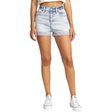 DAZE Dads Girl High-Rise Cuffed Shorts