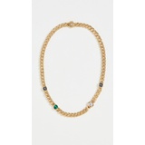 DEMARSON Lyra Multi Color Stud Necklace