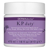 DERMAdoctor KP Duty Dermatologist Formulated Body Scrub Exfoliant for Keratosis Pilaris and Dry, Rough, Bumpy Skin with 10% AHAs + PHAs