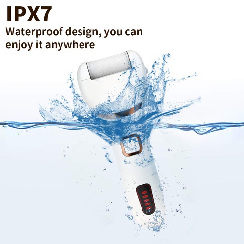  Electric Callus Remover, DIOZO Rechargeable Electronic Feet File Pedicure Foot File Foot Rasp with IPX7 Waterproof Design for Dry Cracked Dead Skin with 3 Roller Heads, 2 Speed