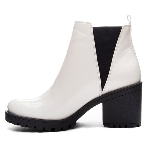  Dirty Laundry Lisbon Chelsea Boot_WHITE PATENT