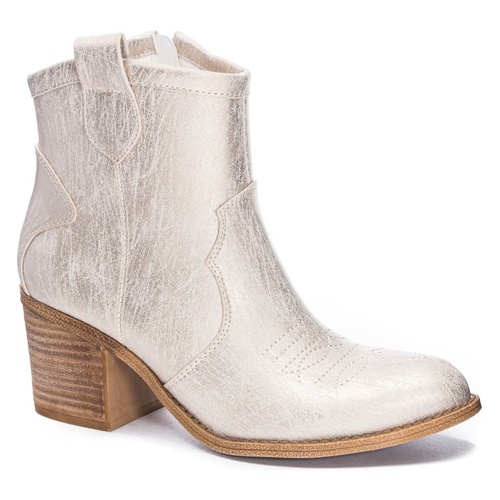  Dirty Laundry Unite Western Bootie_NATURAL METALLIC