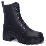 Dirty Laundry Newz Combat Boot_BLACK SMOOTH