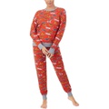 DKNY Long Sleeve Joggers Pajama Set