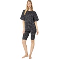 DKNY Short Sleeve Tunic Biker Shorts Sleep Set