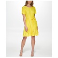 DKNY Flutter Sleeve Tie Dress