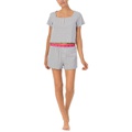 DKNY Short Sleeve Top Boxer PJ Set